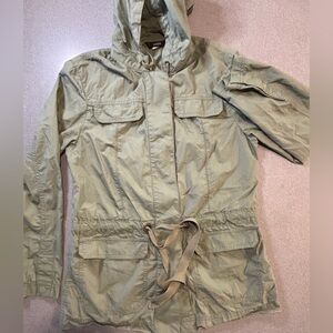 J. Crew Women's Khaki Utility Cargo Poplin Jacket. SZ‎ Small.